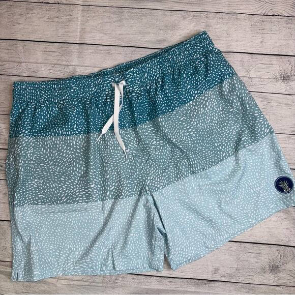 Chubbies NEW Men's The Whale Sharks Classic Swim Trunks Turquoise Size XXL - Picture 4 of 11